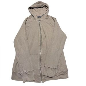 Splendid Mills Waffle Knit Zip Up Hoodie Size Medium